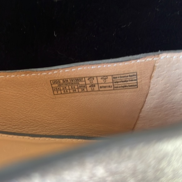 COPY - UGG Metallic Aluminum Lynley Ballet Flat Loafer size 7 - Picture 6 of 6